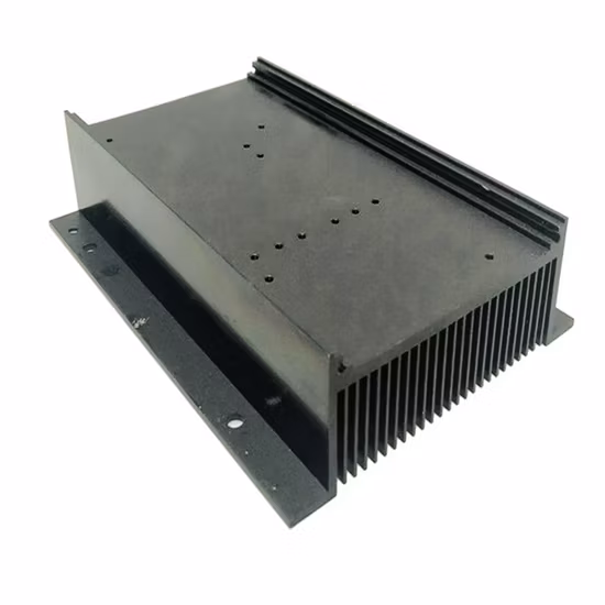Disipador de calor de perfil de aluminio electrónico de extrusión de disipador de calor de aluminio que muele CNC